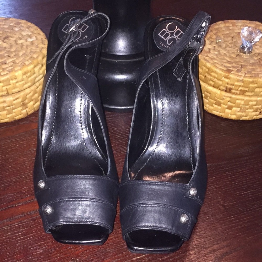 Black Peep Toe Shoes